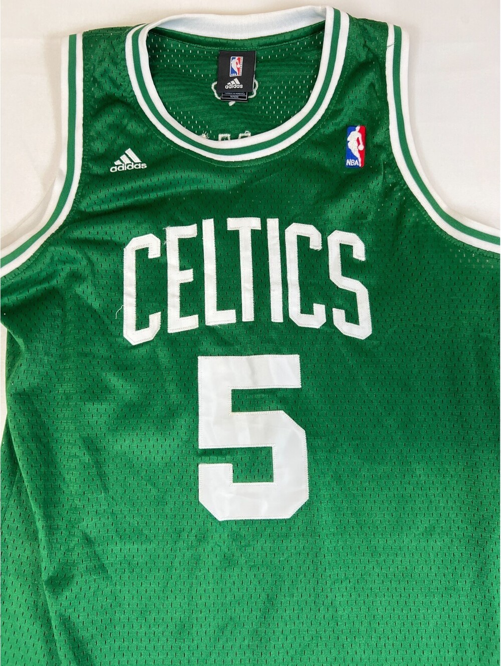 Adidas Boston Celtics Kevin Garnett 5 Men M Green Basketball Jersey NBA - Picture 7 of 10